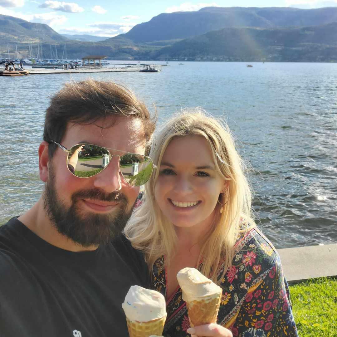 The BEST ice cream we had ever had in Kelowna Canada!