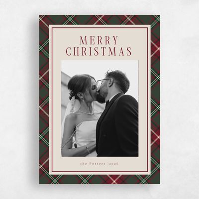 Green Christmas Holiday Card - Princeton