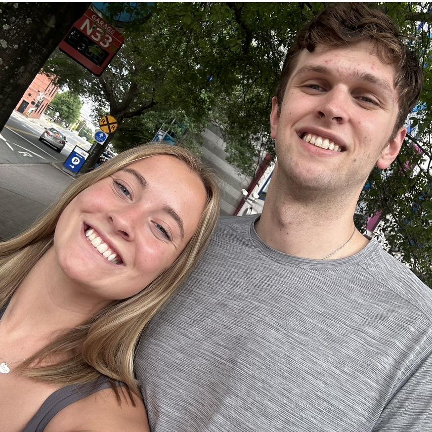 Our first outing in Charlotte together & our future home!