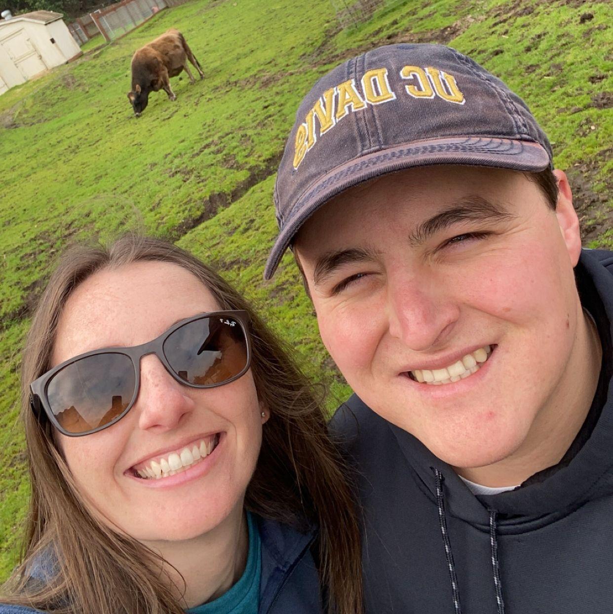 Repping where we met: UC Davis… cow approved.