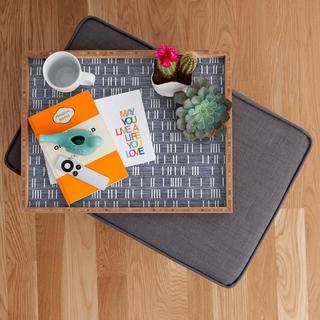 Bogo Denmin Mudcloth Light Rectangular Tray
