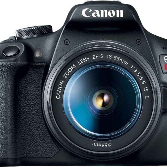 Canon - EOS Rebel T7 DSLR Video Camera with 18-55mm Lens - Black