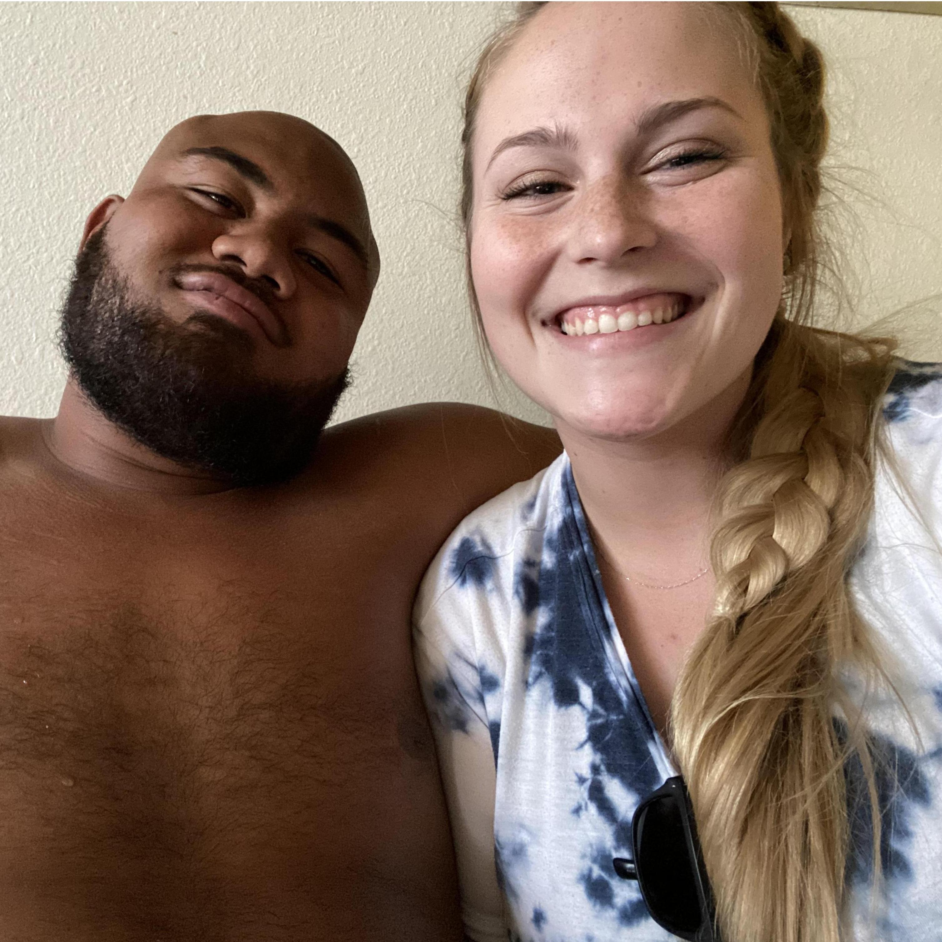 our first picture together. such babies.