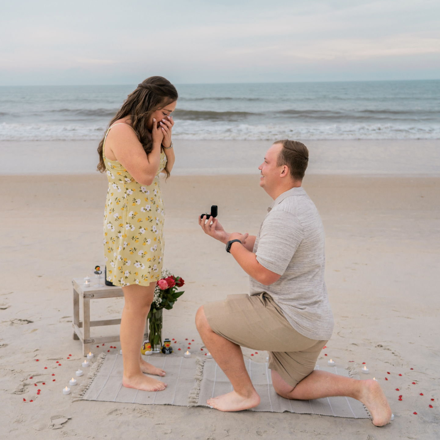 John proposed in St. Augustine on July 3, 2025 – unknowingly the same date and city that Seena's dad proposed to her mom.