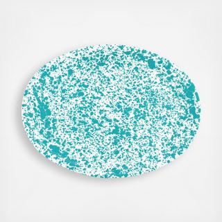 Splatter Enamelware Oval Platter