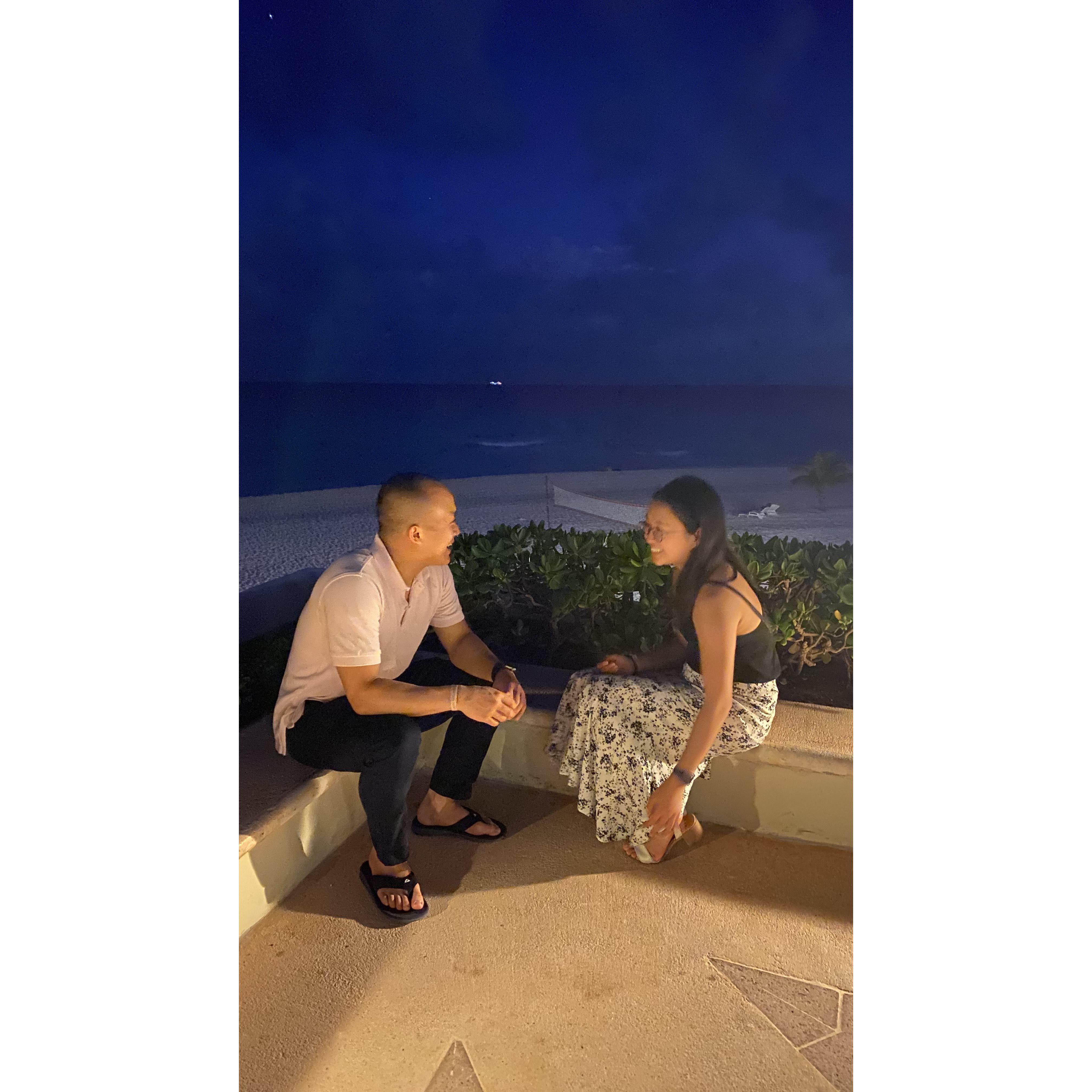 First international vacation with Adam's family to Cancun - Jan 2020