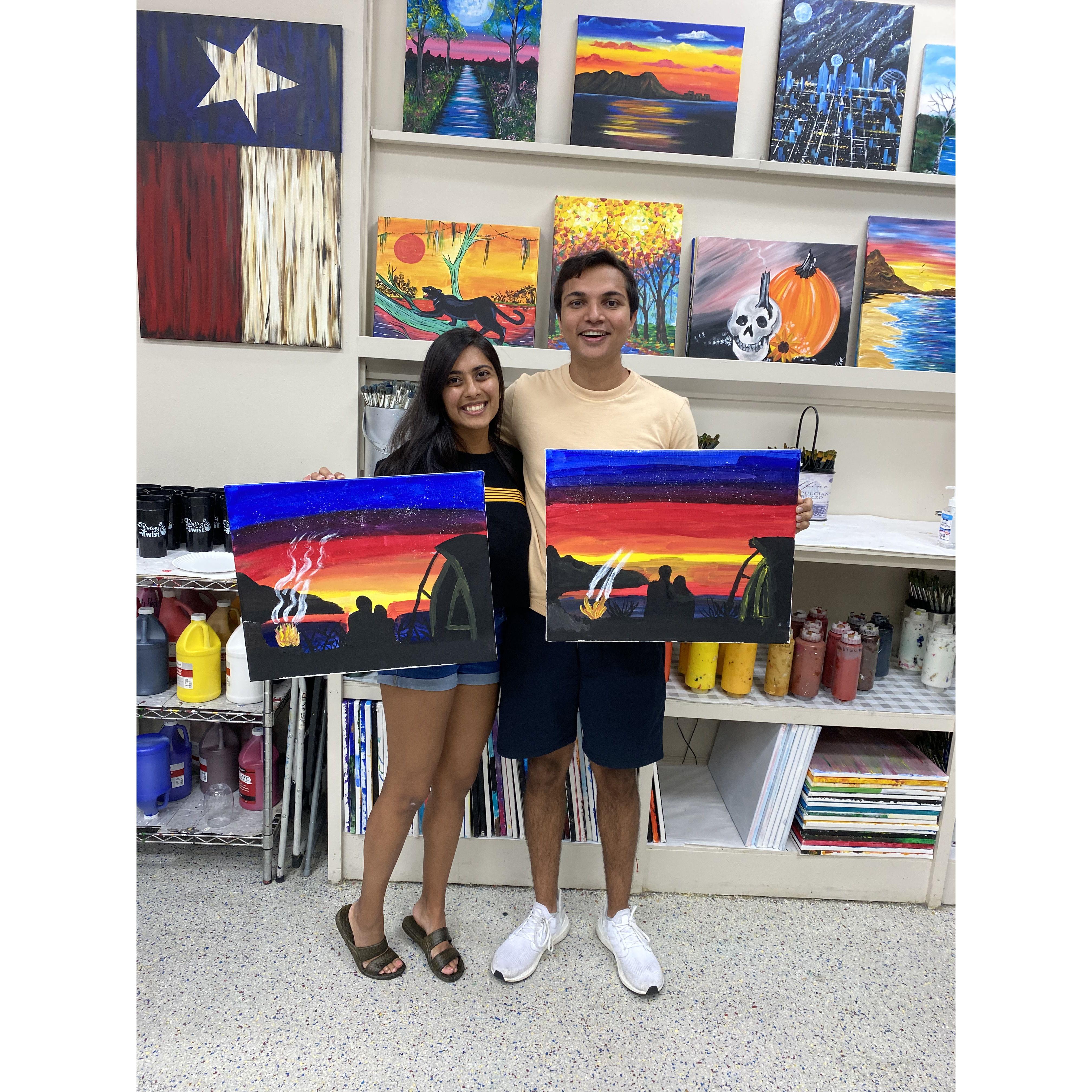 September 2021

Whose painting is better? Why did Mishaal make Amaan's head look like an alien?