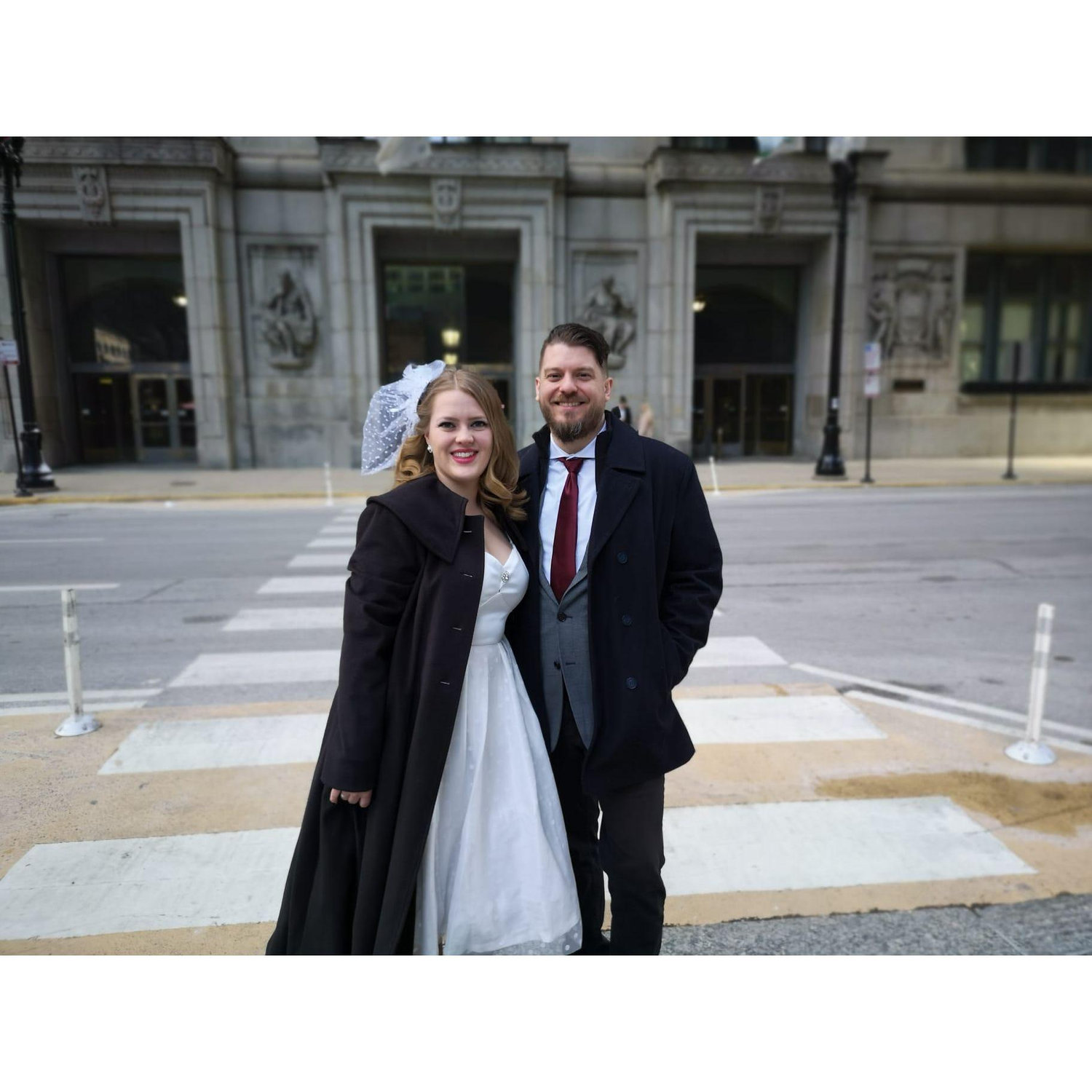Photos from our courthouse wedding day!
Downtown Chicago, 2/24/24