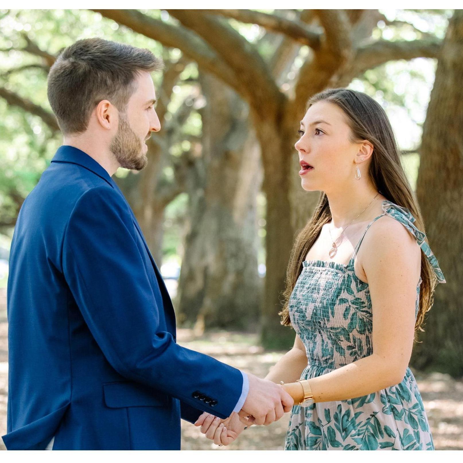 This is genuinely Melissa's face when Collin was proposing.