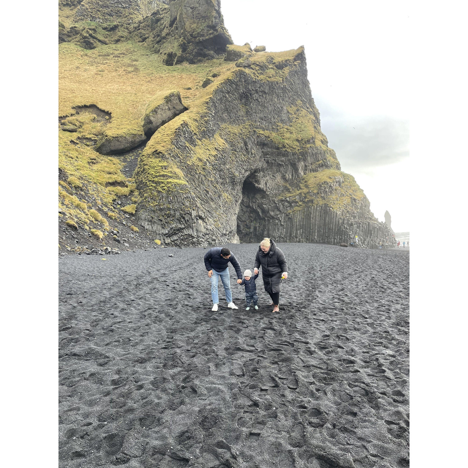 Black sand beach in Iceland.