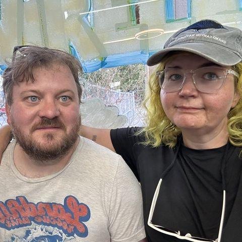 Washing our clothes in a laundromat in Missoula Montana. August 1st, 2025.
