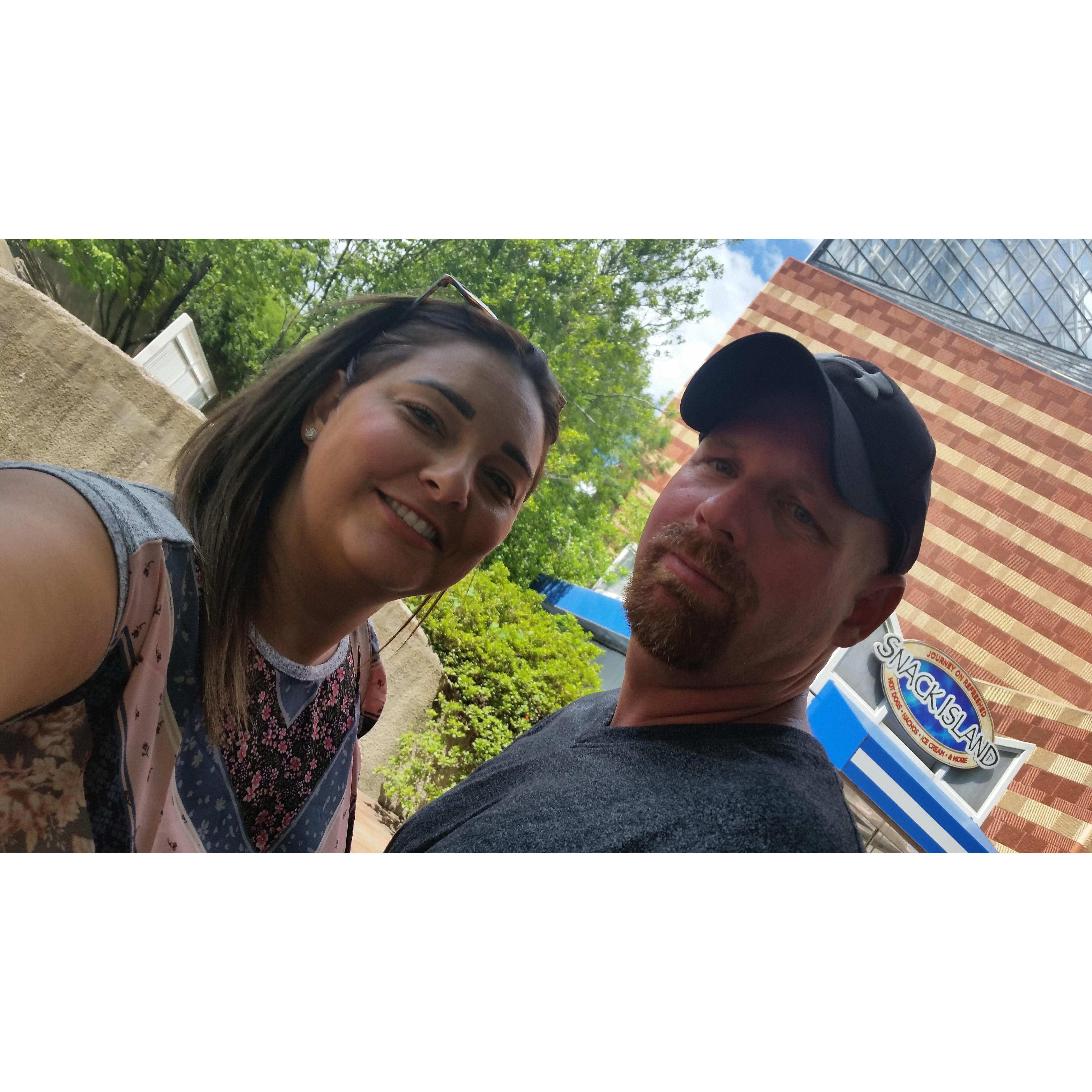 Chattanooga Aquarium. He never smiles in photos, hahaha.
