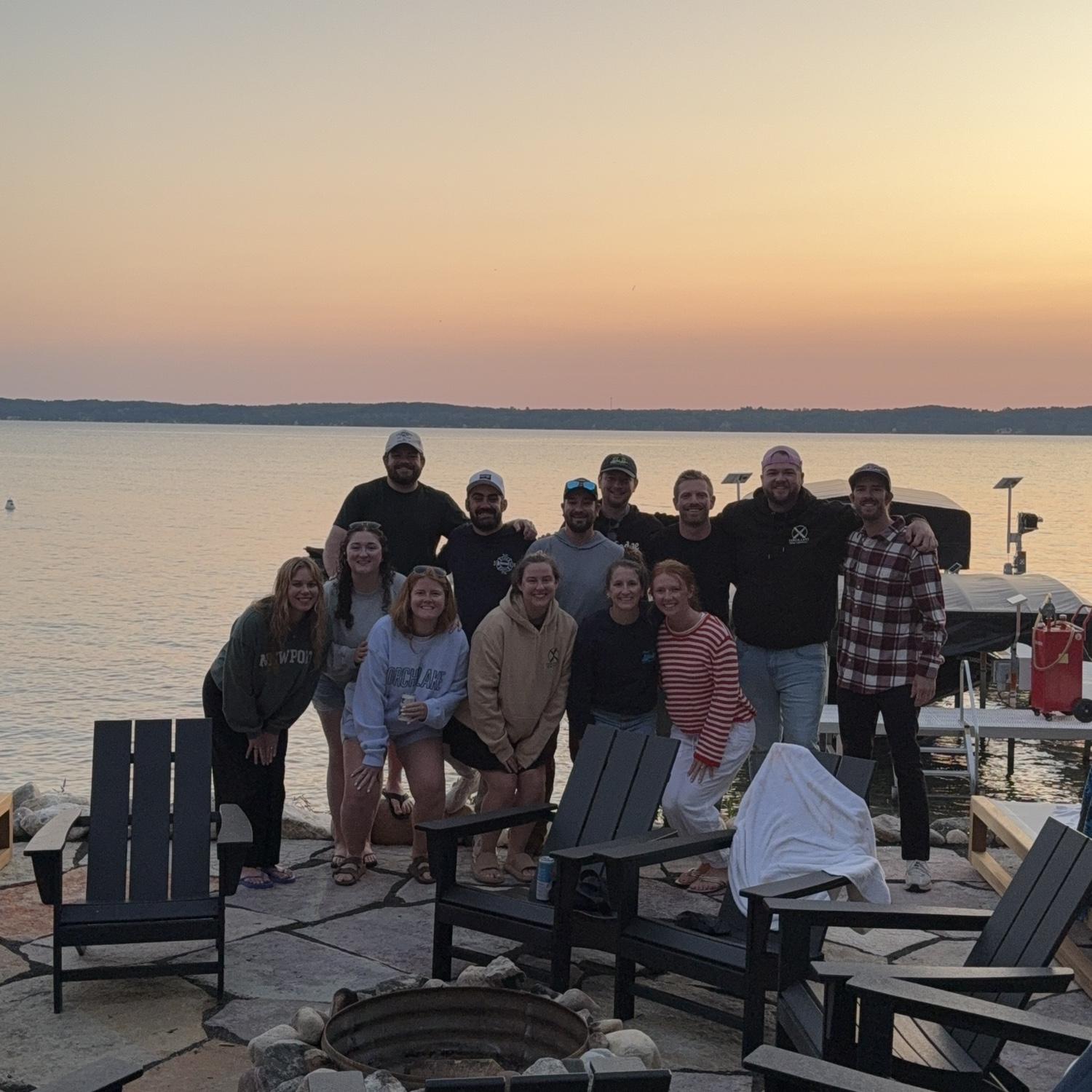 Engagement weekend celebrations up at the Lake House!