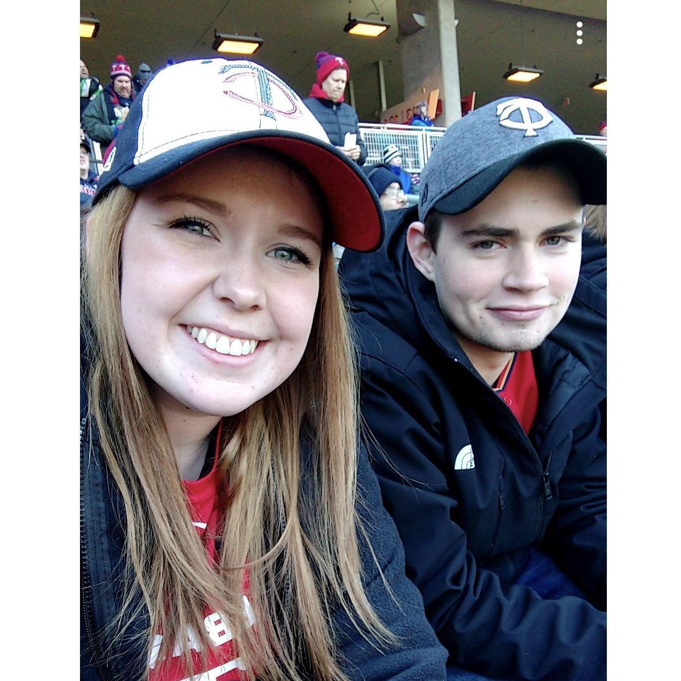 Em's 1st MN Twins Game: April 2018