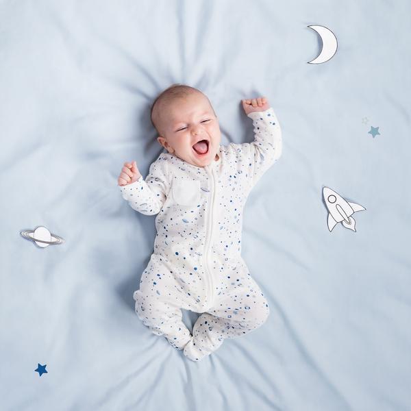 Space Zip-Up Sleep & Play One-Piece 4-Pack