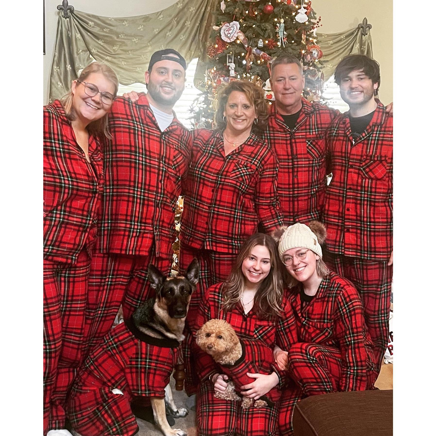 We love having matching PJs on Christmas!