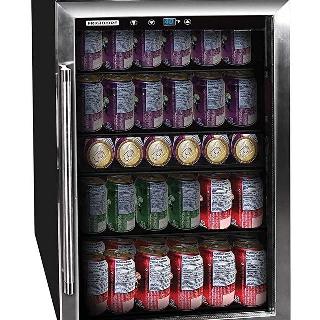 Frigidaire EFMIS155 Beverage Center-126 Cans-Full Stainless Steel, 126-CAN, Stainless