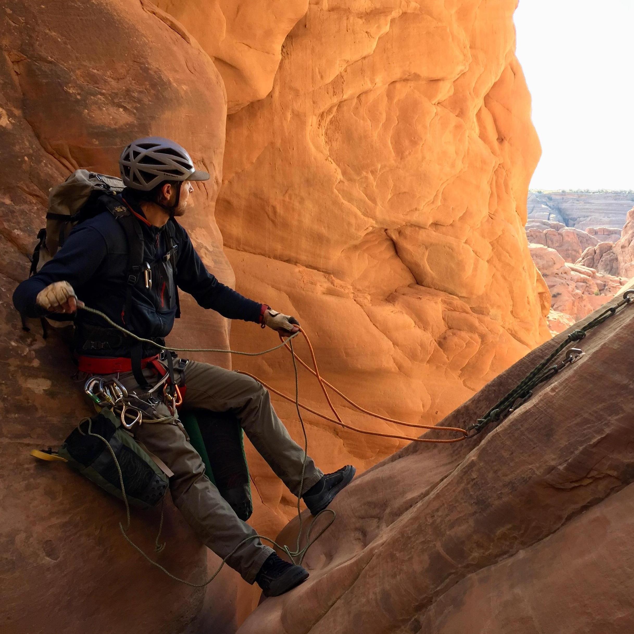 Contemplating the rappel