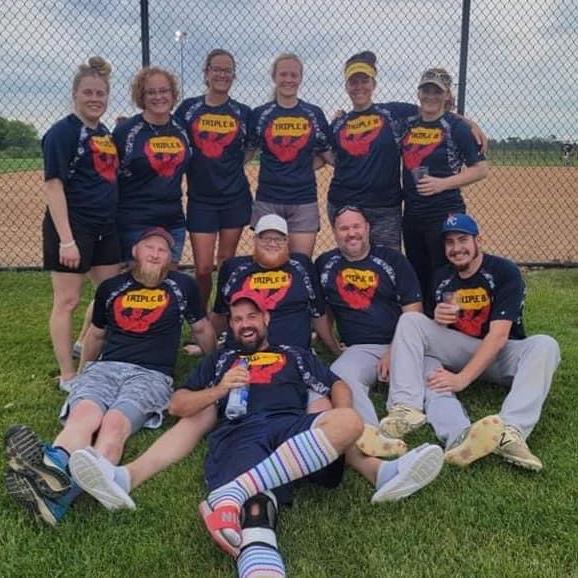 We met playing softball ❤️
