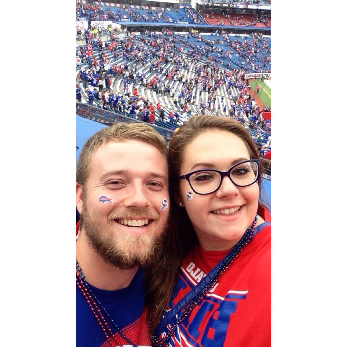 First Buffalo Bills game for Garret's 23rd Bday!