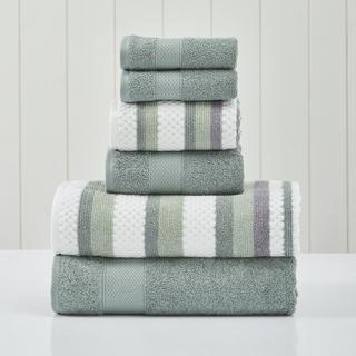 Pax 6-Piece Yarn Dyed Jacquard Towel Set
