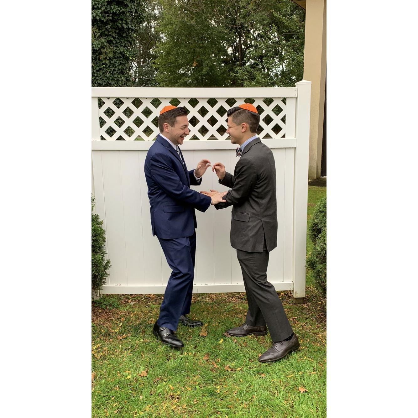 This is a picture from Bennett's Bar Mitzvah in October 2018. Feels like it was yesterday.