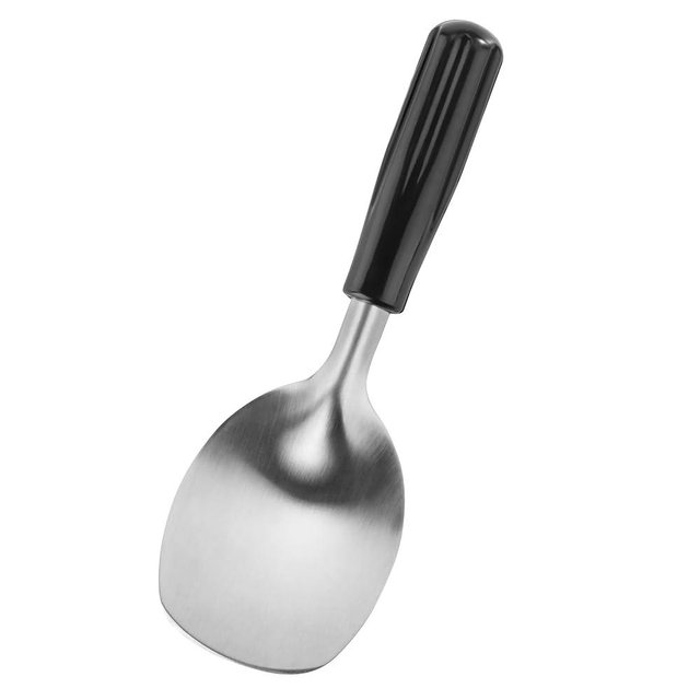 New Star Foodservice 34363 Stainless Steel 18/8 Espresso Frothing Spade & Ice Cream Spade Bakelite Handle, Silver