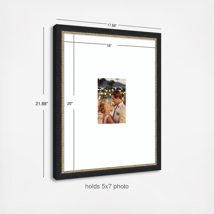 Kate & Laurel, Belmont Picture Frame 16x20 Matted to 5x7 Photo