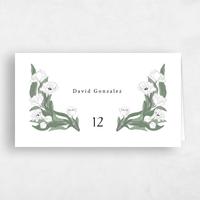 White Wedding Place Card - Willmore