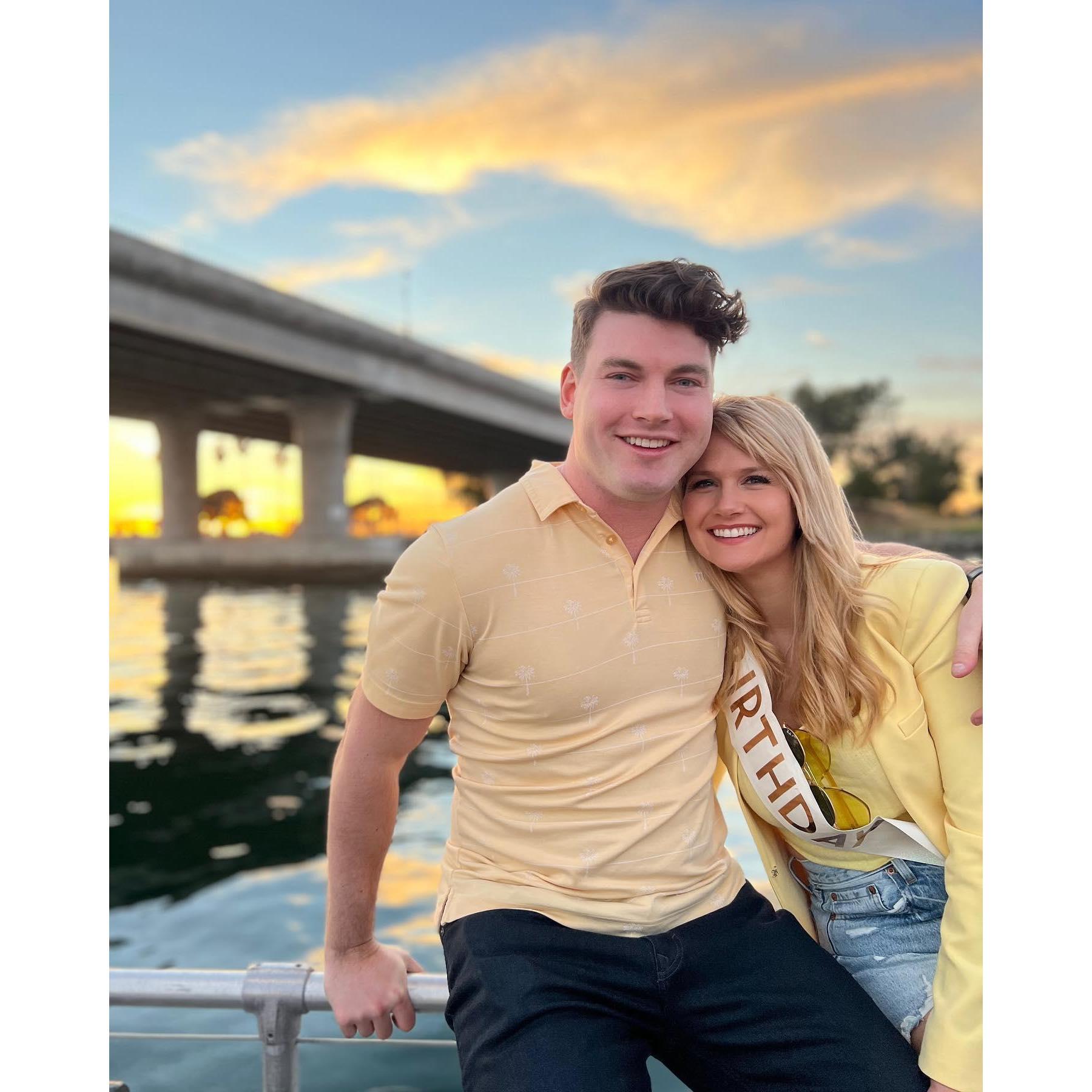 My favorite color yellow themed bday!! First bday spent together:)
