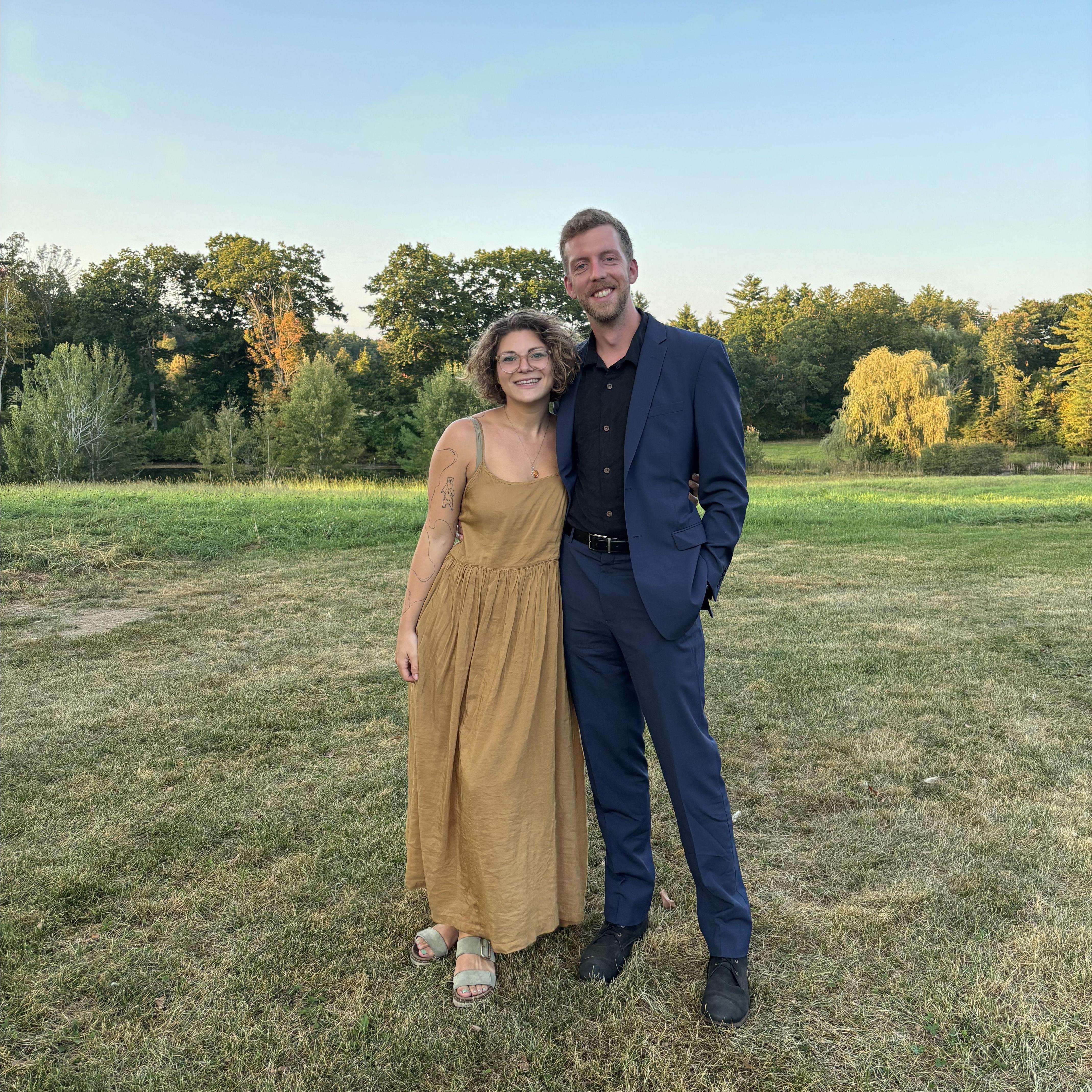 At Lilly & Eliza's wedding <3
