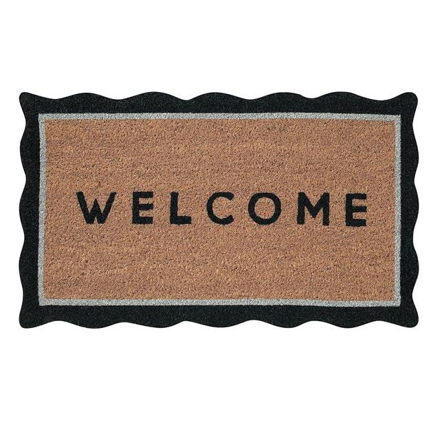 Folkulture Welcome Mats Outdoor, Eco Friendly Welcome Mats for Front Door Outdoor, 28 X 16 Inch Welcome Matt or Doormat for Home Entrance, Durable & Anti Slip Coir Door Mats or Welcome Rug (Welcome)