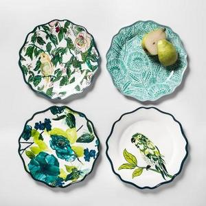 Melamine Dinner Plates 10.5" Blue/Green Set of 4 - Opalhouse™