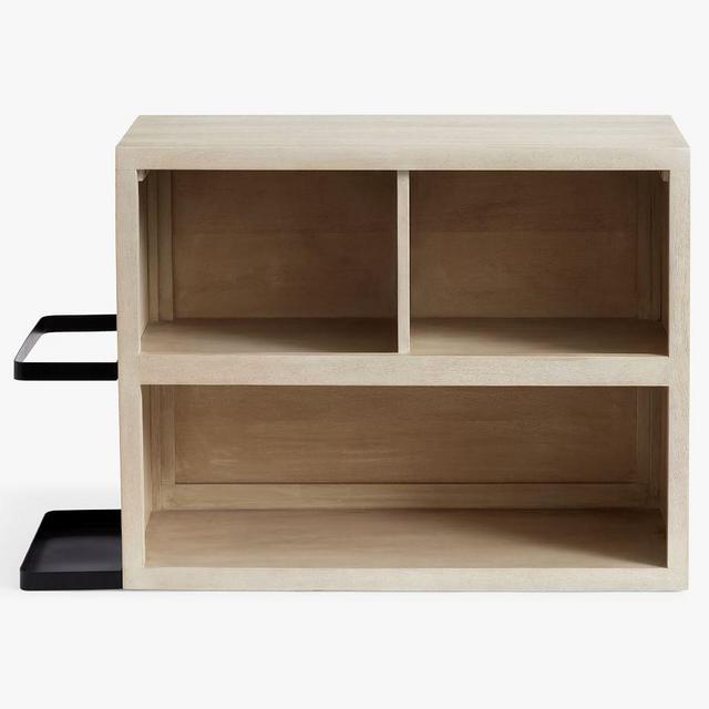 Cayman Home Gym Storage Console Table, Biscotti