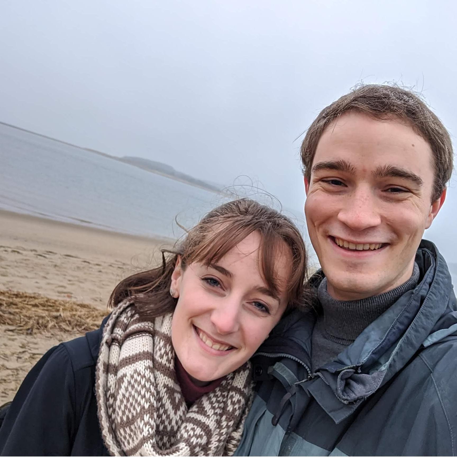 The freezing rain couldn't stop us from exploring Wellfleet on our first Christmas. Even our feet weren't cold!