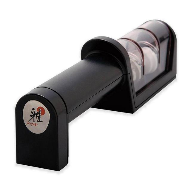 Miyabi 2-Stage Diamond/Ceramic Sharpener in Black