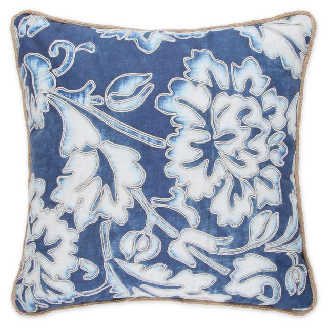 Wamsutta® Indigo Garden Square Throw Pillow in Blue