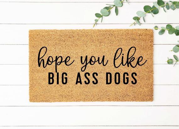 Hope You Like Dogs Doormat, Dog Doormat, Personalized Doormat, Custom Doormat, Funny Doormat, Funny Door Mat, Funny Welcome Mat