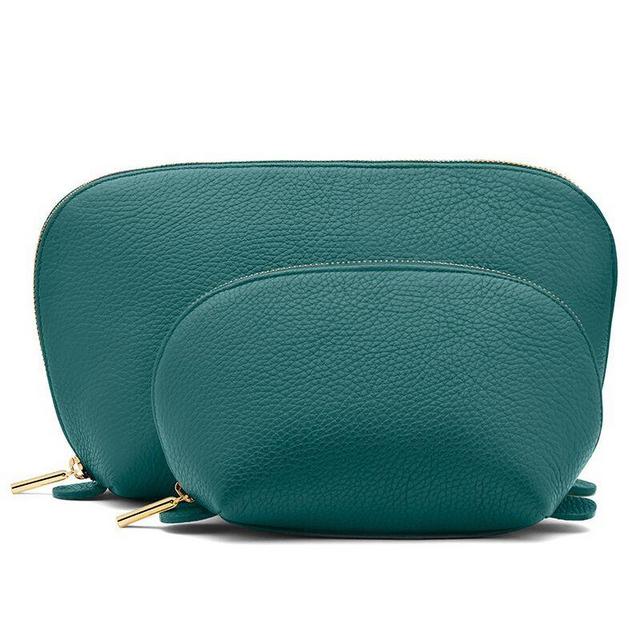 Leather Travel Case Set