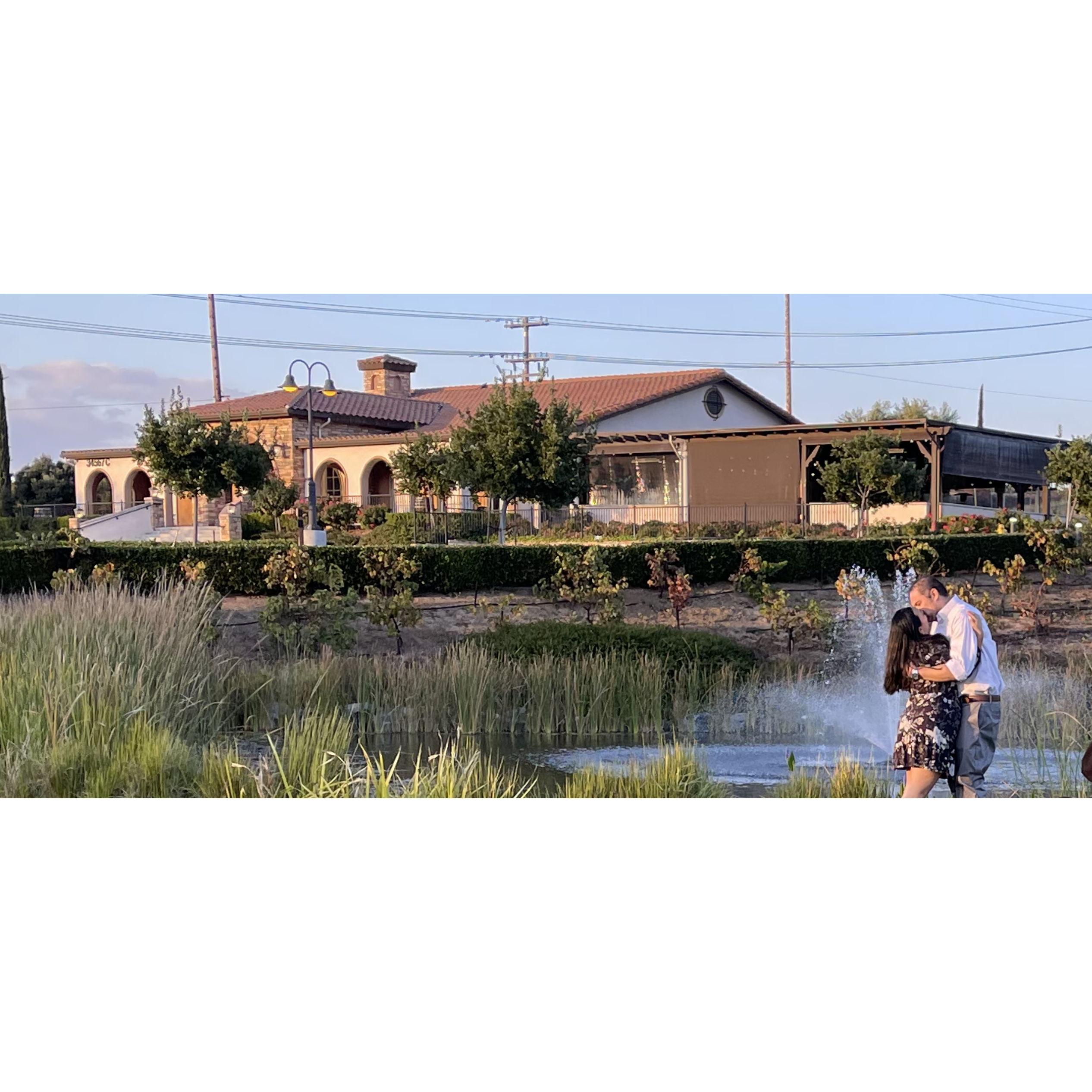Where we met,
The Restaurant at Avensole Winery