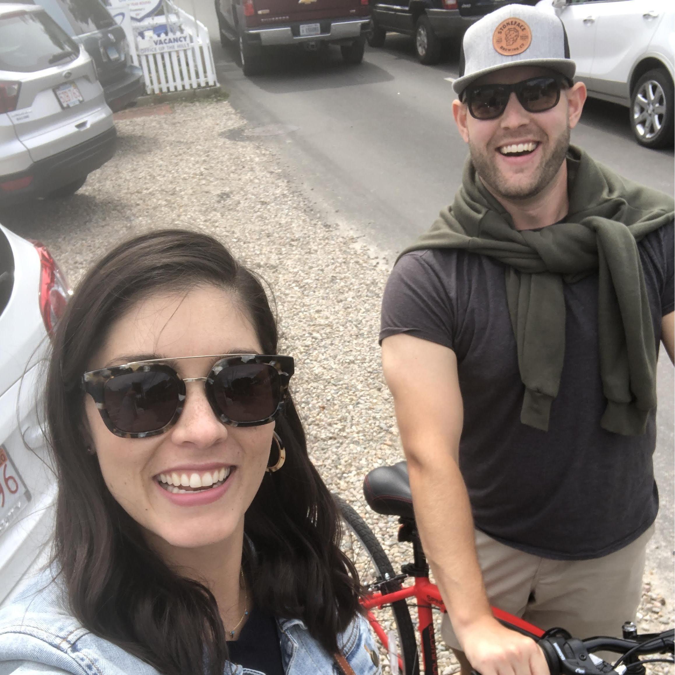 October 2020: Biking in P-Town on Cape Cod