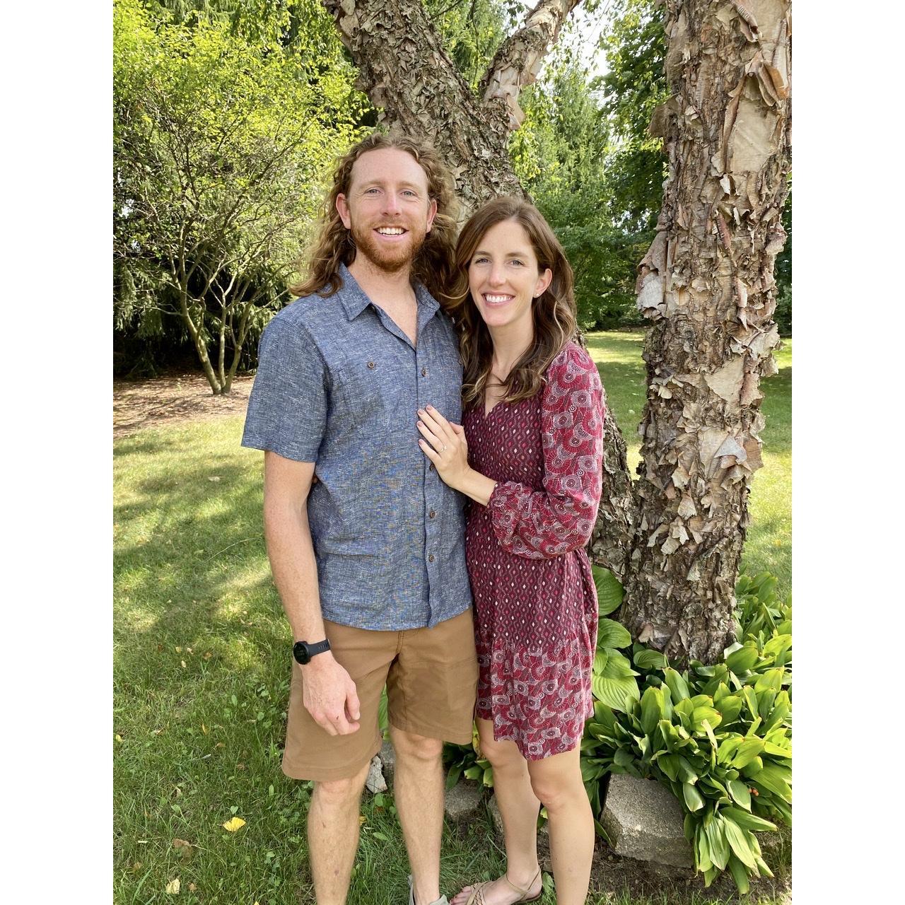 Engagement party at Jordan's parents house
