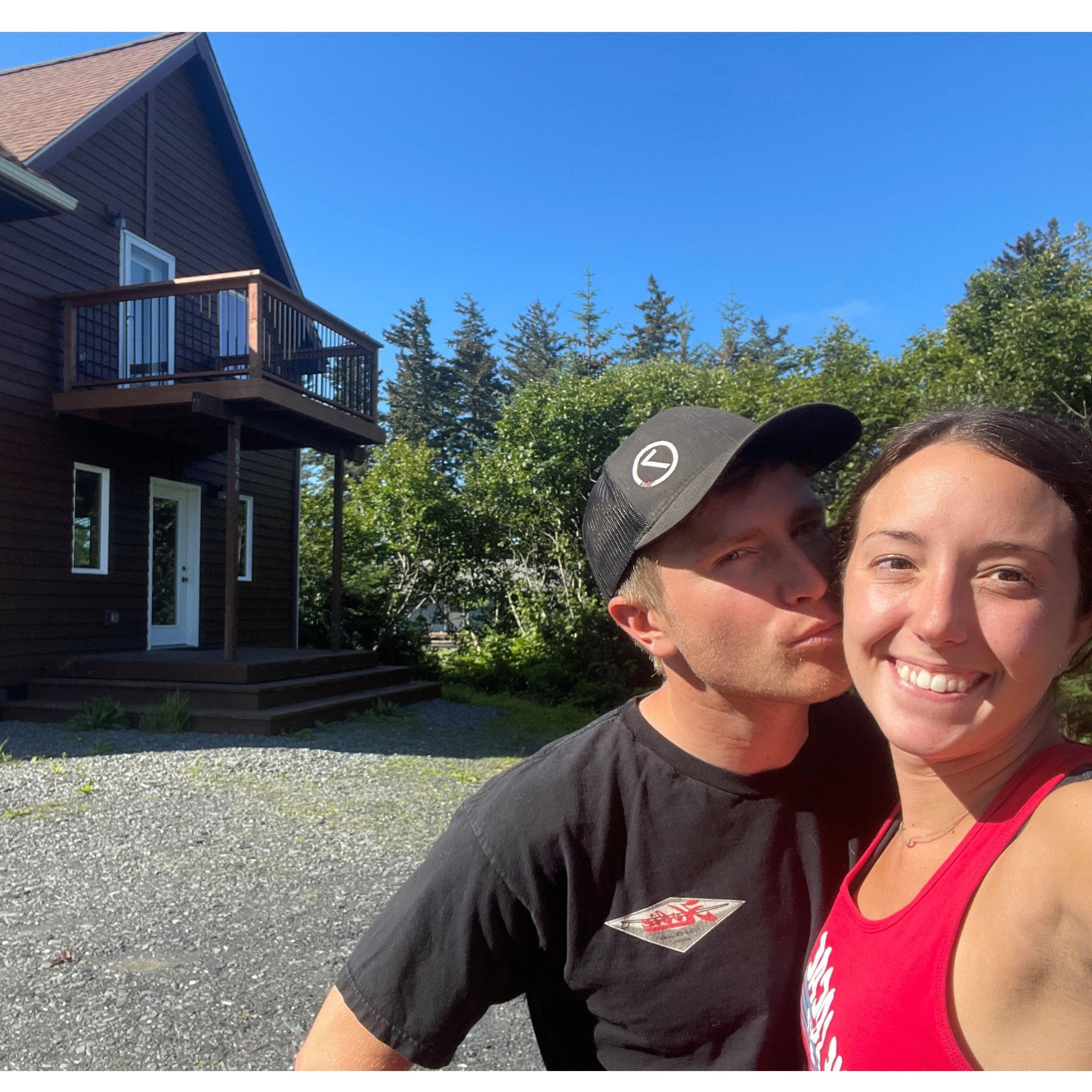 Moving into our first home.
