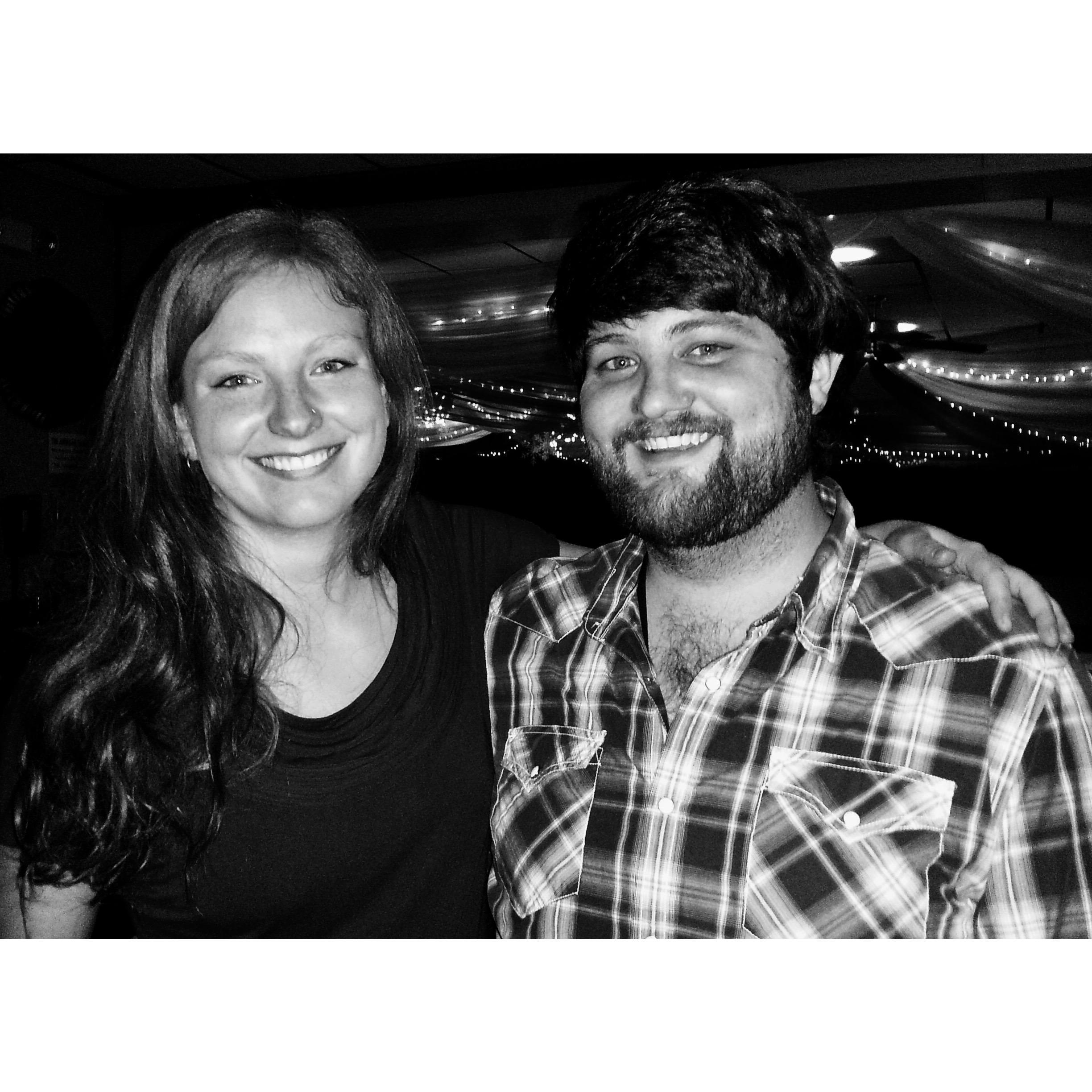 At Eagles 34 - Blake's first trip to MN (we were just friends then!)