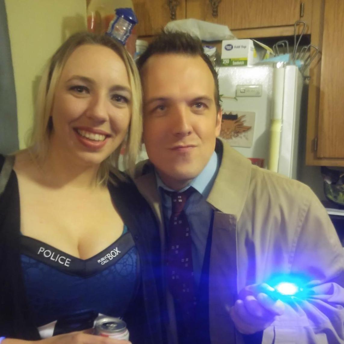 We love Halloween, this was 2016, the 10th Doctor and his T.A.R.D.I.S.