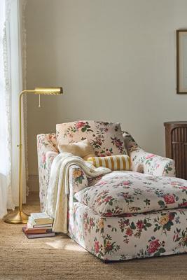 Nora Camille Woven Slipcover Chaise