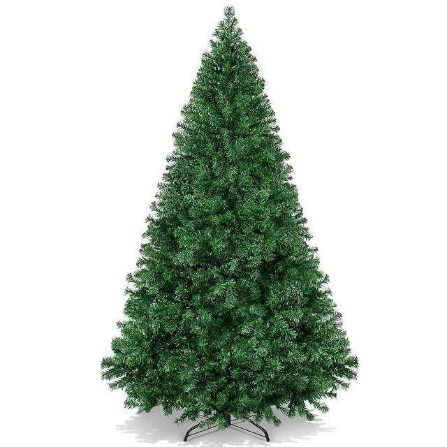 Best Choice Products Artificial Christmas Tree, 9ft Premium Unlit Hinged Design, Dense Branches Realistic Holiday Décor​ w/Easy Assembly, Base