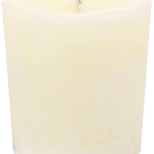 Aroma Naturals Votive Candles with Orange Clove and Cinnamon Essential Oil White Scented, Peace Pearl, 5.5x3.75x2 Inch (Pack of 6)