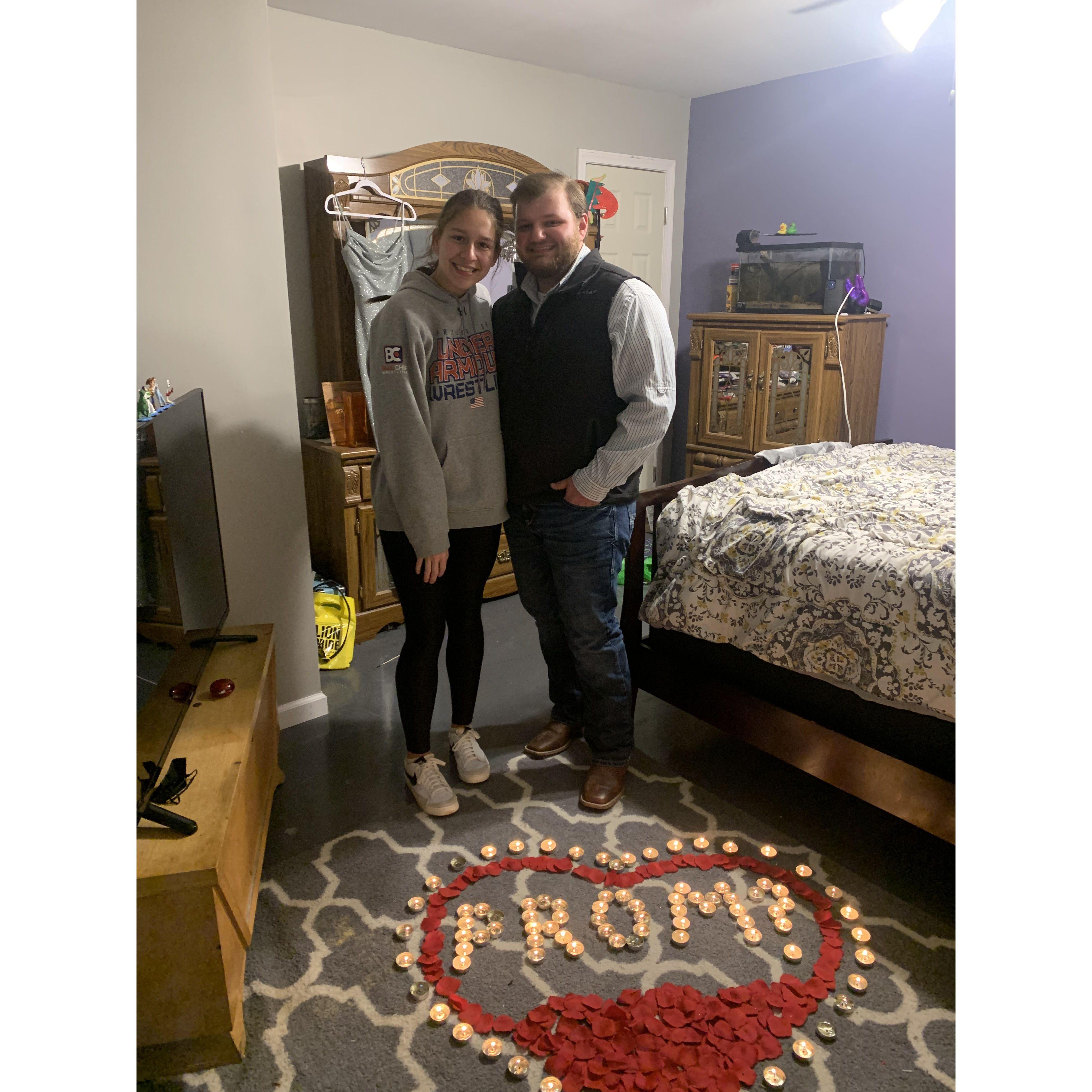 I said yes, of course!