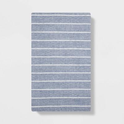 Striped Flat Weave Kitchen Towel Blue - Project 62™